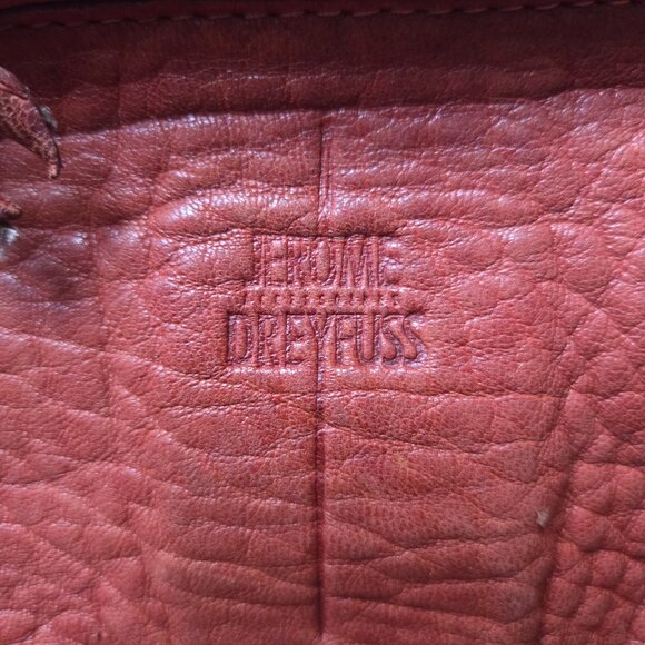Stunning Jerome Dreyfuss Billy M Bag Goatskin brick red - Picture 3 of 16